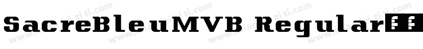 SacreBleuMVB Regular字体转换